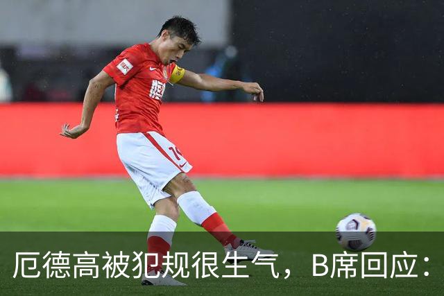 厄德高被犯规很生气，B席回应：我的朋友，这就是足球