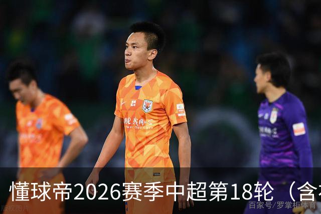 懂球帝2026赛季中超第18轮（含补赛）MVP：泽卡